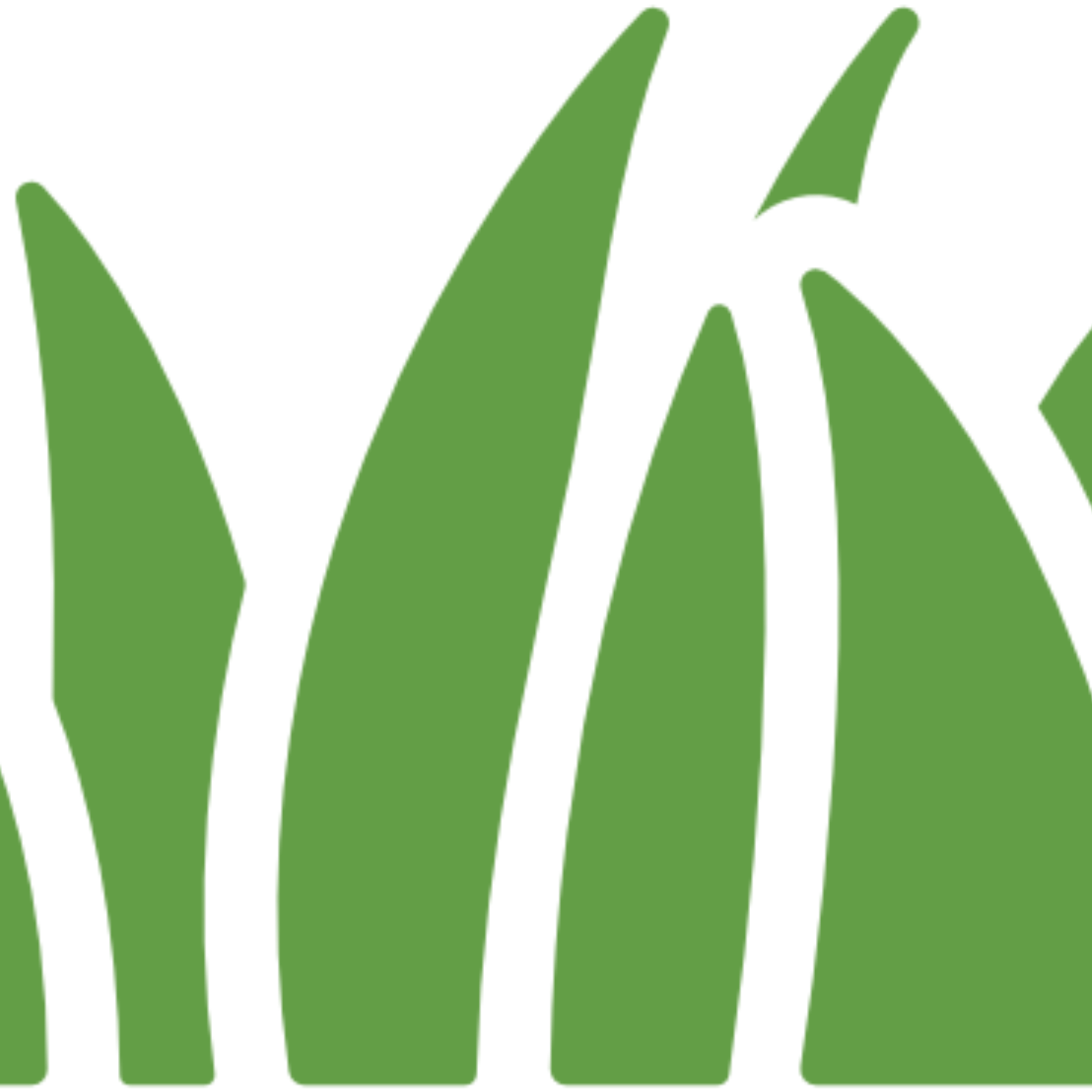 Green grass blades on black background